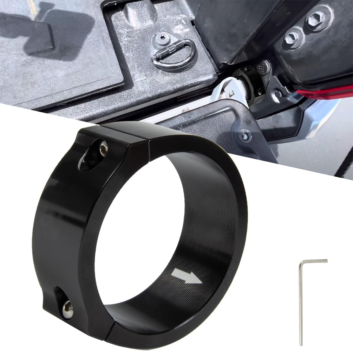 CNC Aluminum Tailgate Anti-Theft Lock Compatible with 2016-2023 Toyota Tacoma Security Truck Bed Tail Gate Lock Accessories