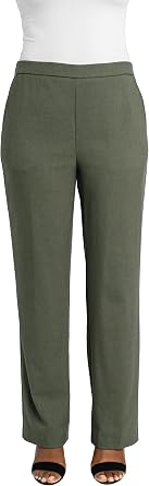 Briggs New York Womens Briggs New York Womens Pull on Straight Leg Woolie Pant