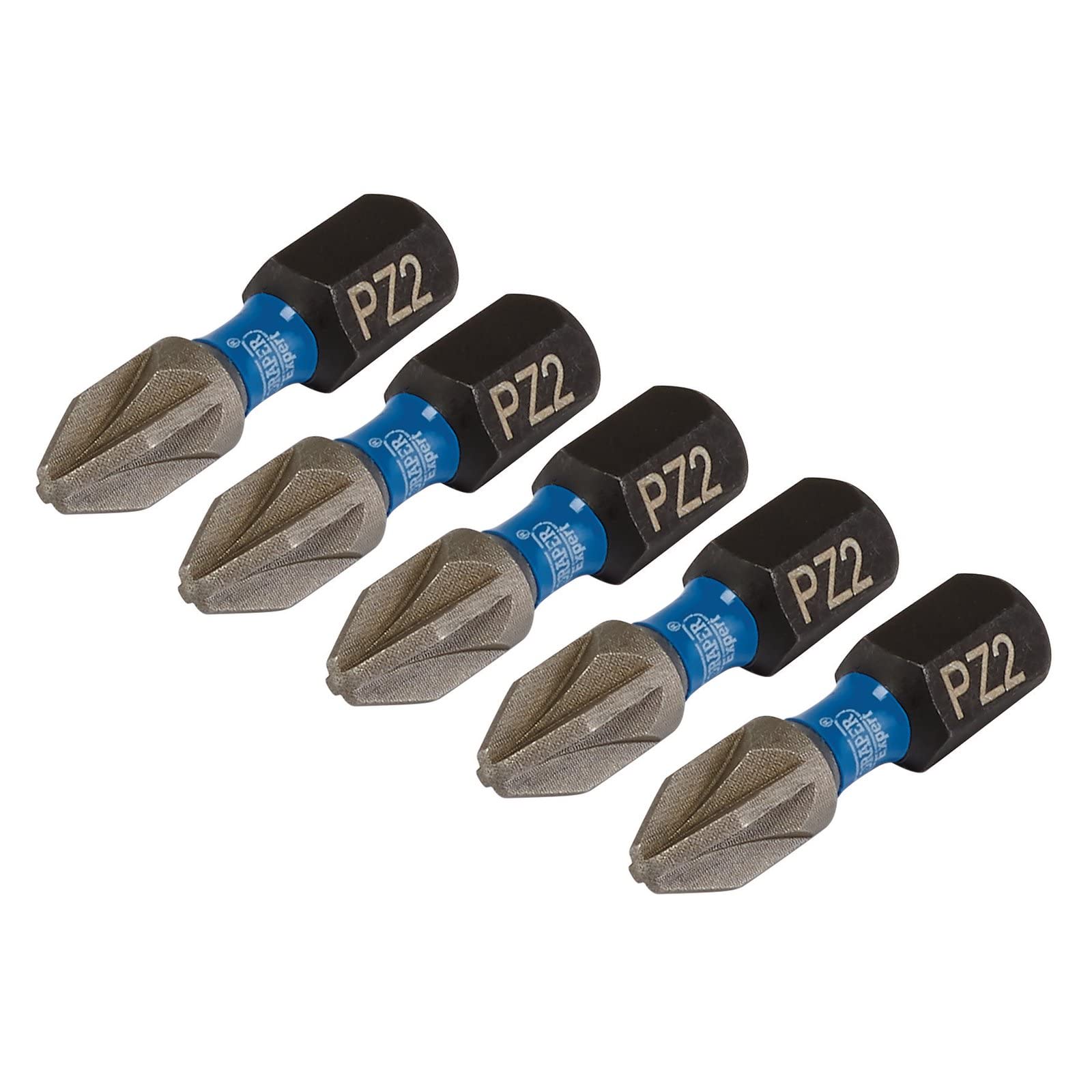 Draper Expert 04951 PZ-Type Impact S/Driver Bits No2x25mm 1/4" Hex 5Pc