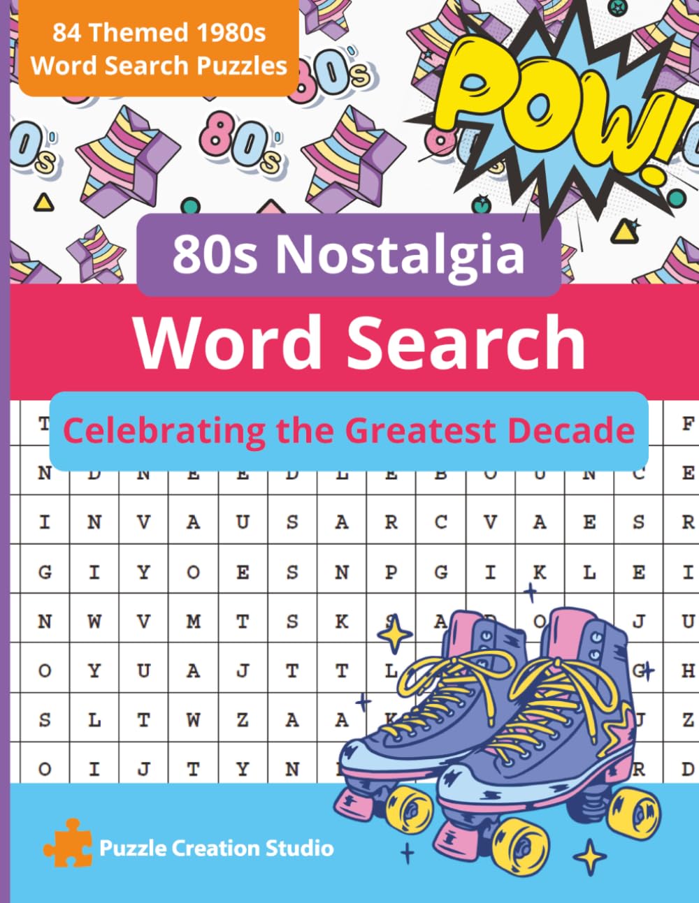 80s Nostalgia Word Search: 84 Themed 1980s Word Search Puzzles