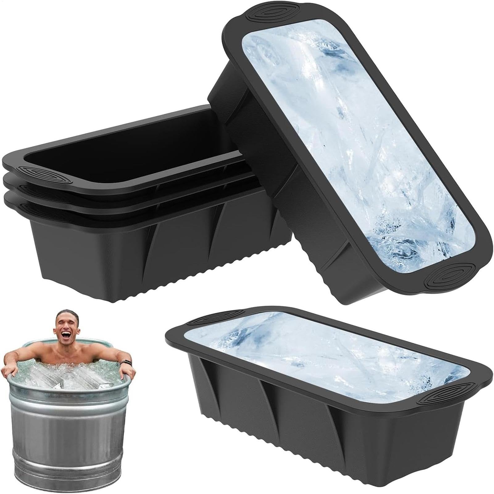 Molde de hielo para piscinas de agua fría, 5 unidades grandes para el
