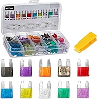 QZTYTY 120PCS Automotive Blade Fuses Assortment Kit (2A-35A) with Fuse Puller for Car Truck RV Marine - Durable Zinc Alloy Standard Fuses