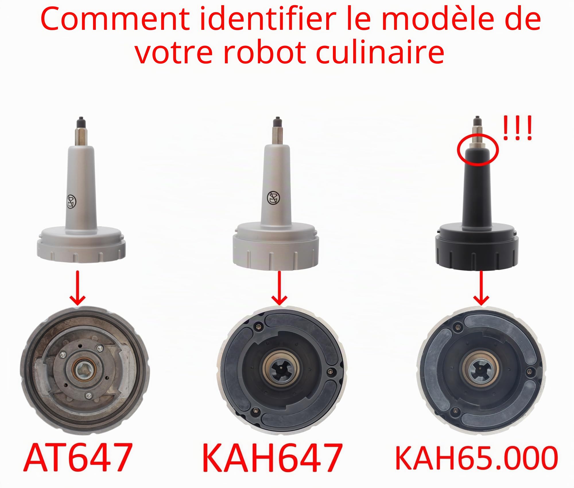 Kenwood - Arbre de transmission avec joint pour robot de cuisine Chef, Major, Sense Cooking (KAH647PL)