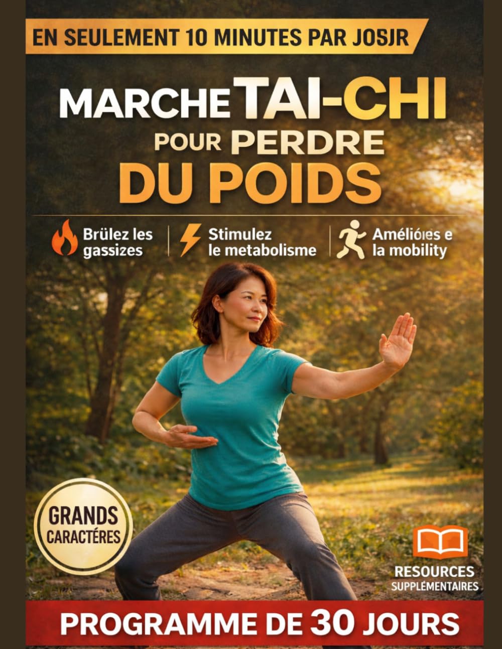 Marche Tai-Chi pour perdre du poids – Programme de 30 jours: Un programme étape par étape adapté aux débutants pour brûler les graisses, améliorer ... et développer une habitude de mouvement saine