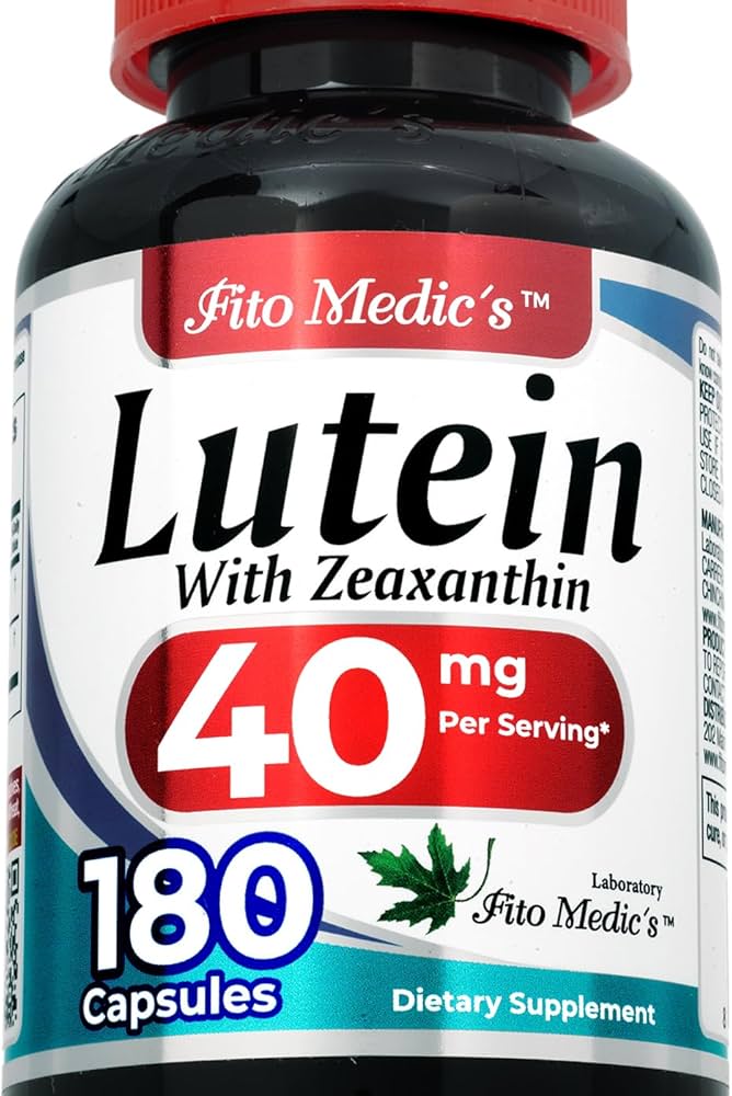 Amazon.com: FITO MEDIC'S Lab | Lutein |180 Capsules |40 mg| Lutein