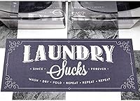 Vista 18 de Benissimo - Alfombra de lavandería de 24 x 56 pulgadas, alfombra de goma antideslizante, algodón, lavable a máquina, alfombra de corredor para baño