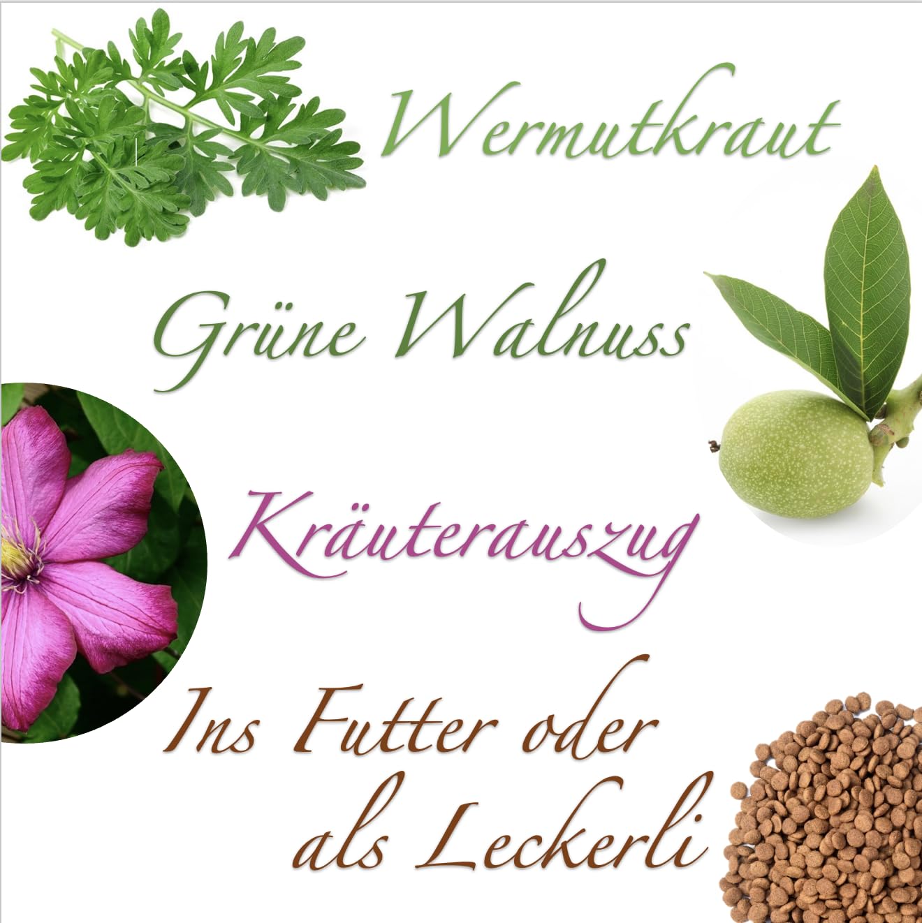 Wurmerli ® - Drops für Hunde (PROBIERPAKET) / Leckerli mit Kräuterextrakten, wie z.B. Wurmkraut, Angelikawurzel, Aloe und grüner Walnuss, 8g / Made in Germany