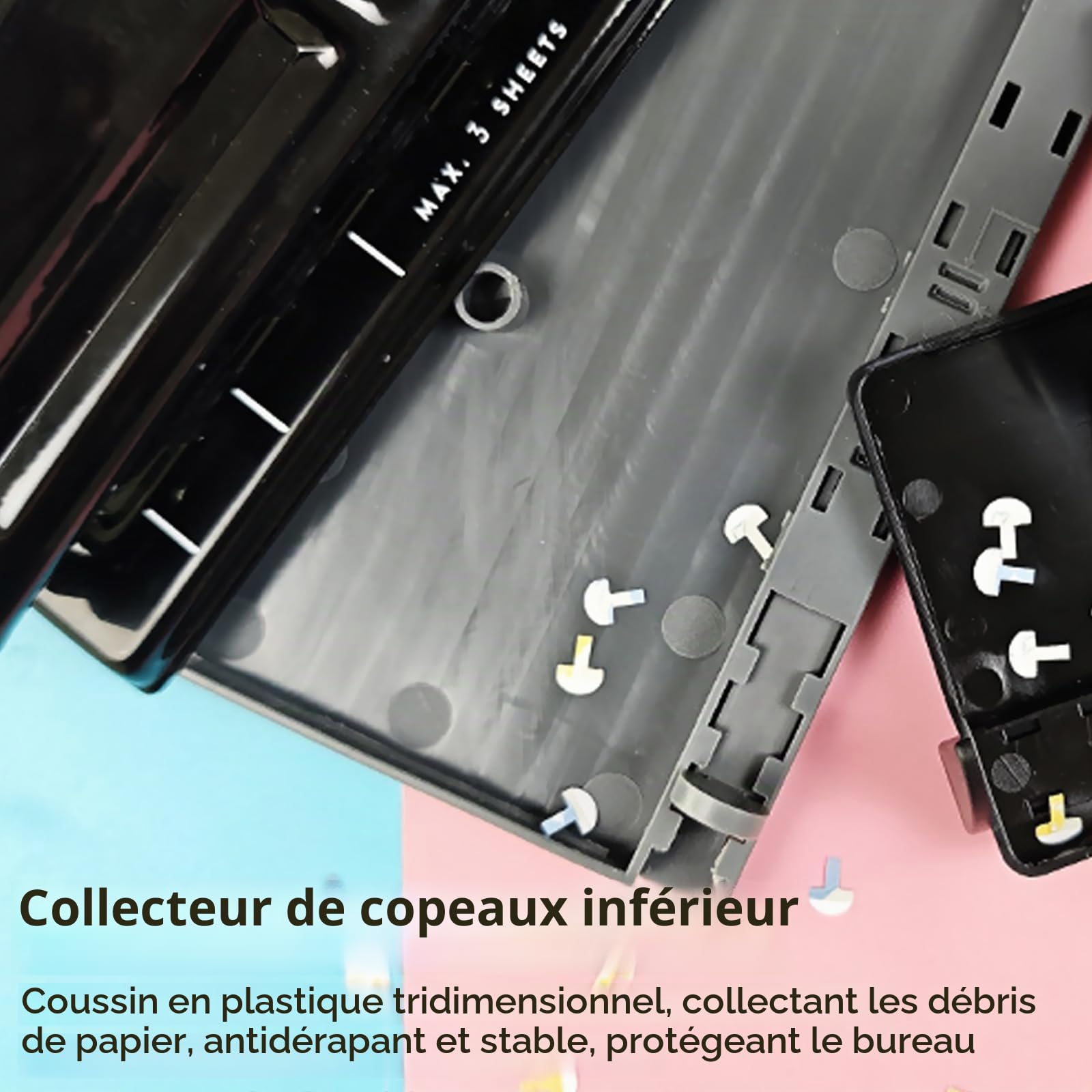 Perforatrice à Champignons 11 Trous, Perforatrice Papier pour Reliure avec Repères de Positionnement, Planificateurs Heureux, Découpe de Votre Propre Papier, Cahiers Convient aux Papiers A4 A5 A6