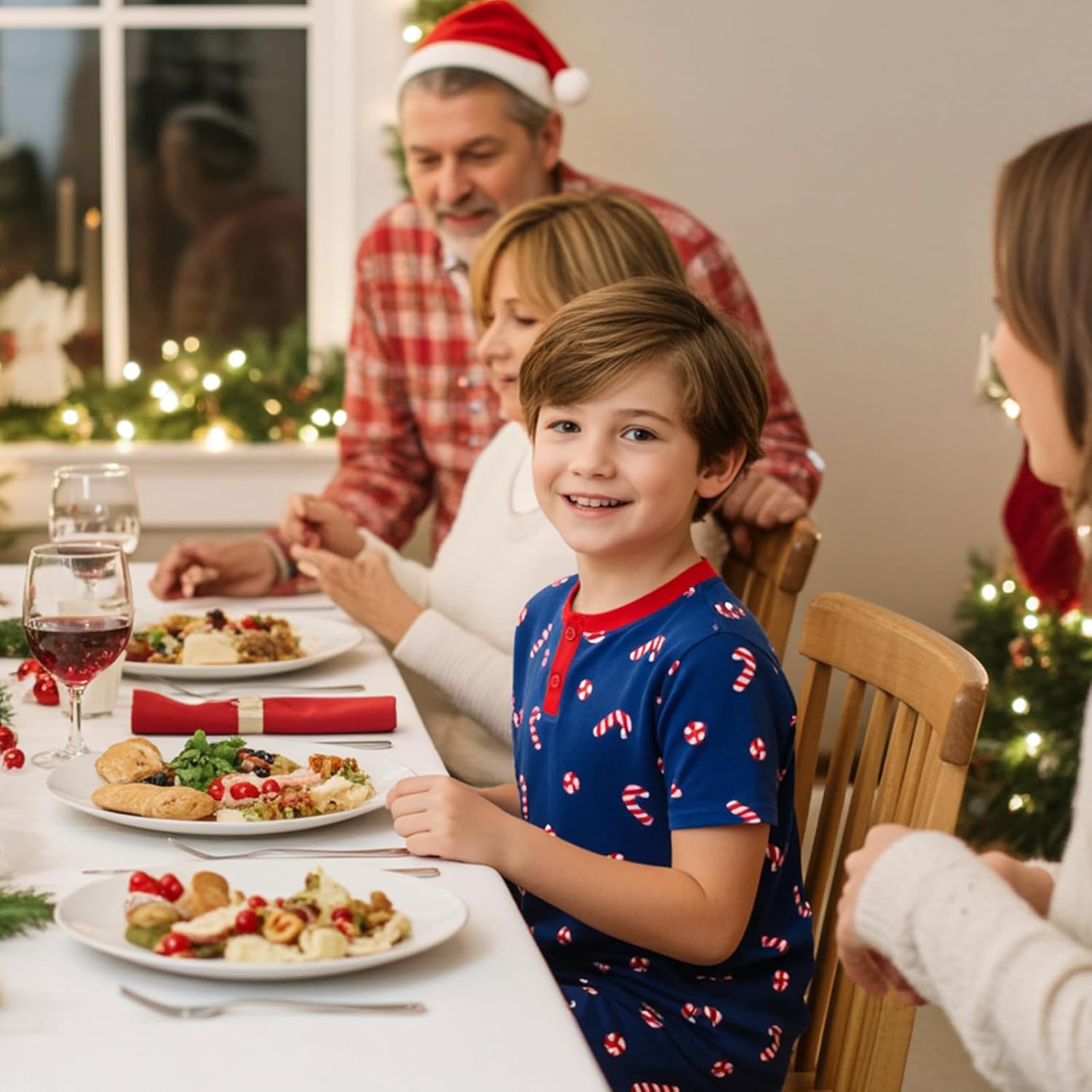 PATPAT Bamboo Viscose Pajamas Sets for Boys Girls Kids Toddler, 3 Pack Shorts & Pants Sleepers, Ultra-soft Snug Fit Pjs 2-12Y - Image 3