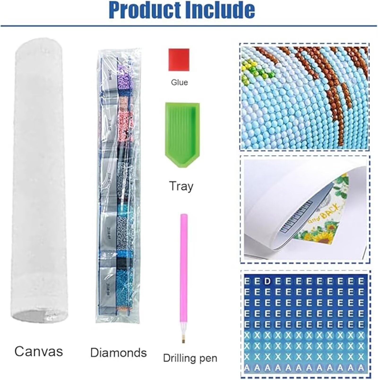 Diamond Painting Kit pour Adulte japonais Ronde Diamond Painting paysage ,Broderie Diamant Grand Format Kit,Mosaique Loisirs Créatifs Pour La Décoration Murale à La Maison Cadeaux 80x100cm Q18