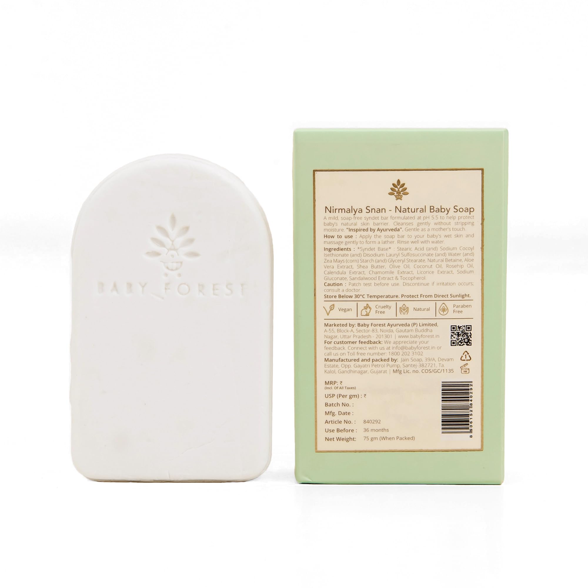 Baby Forest Nirmalya Snan Natural Baby Soap thumbnail 2