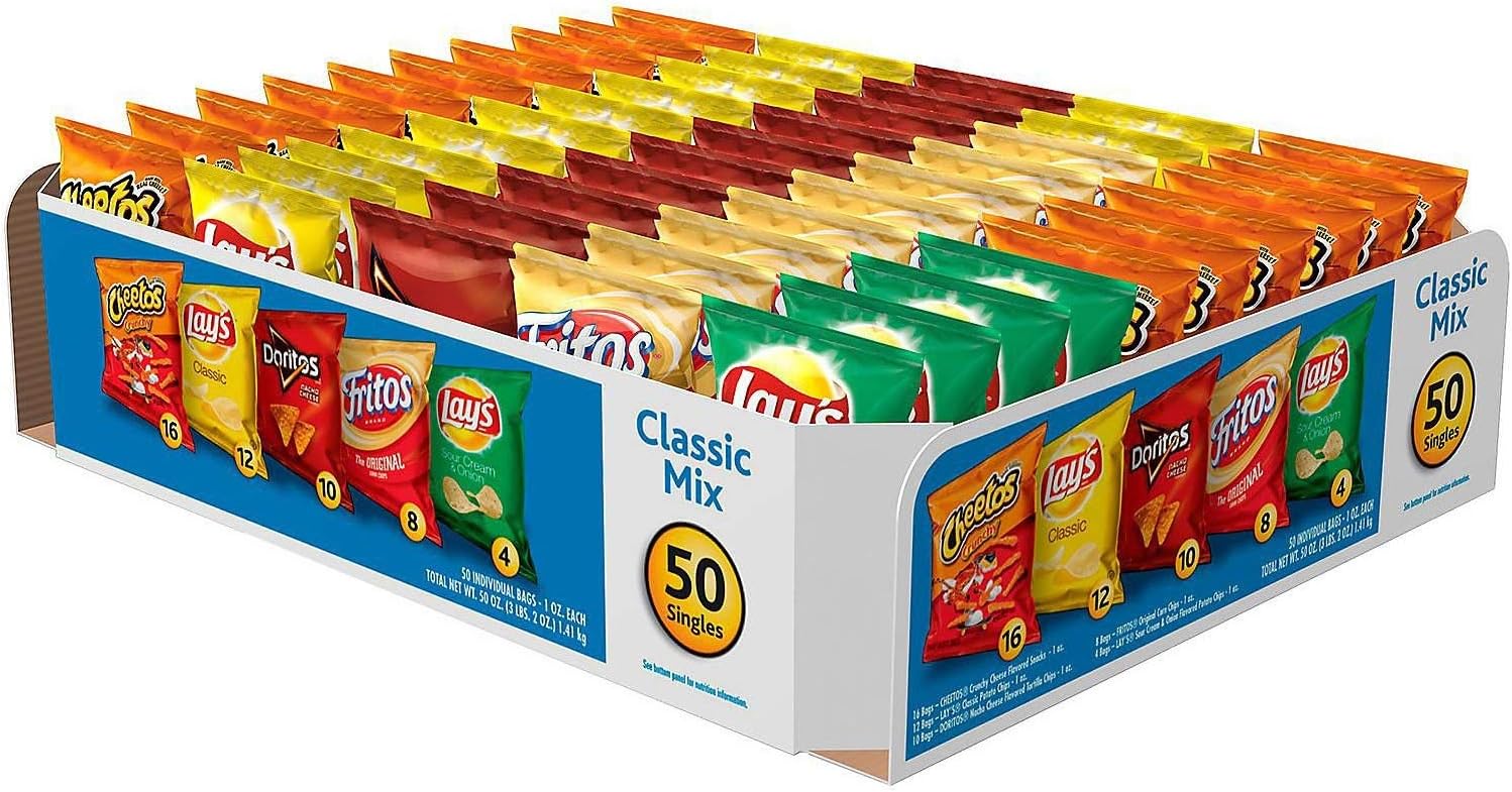 Frito Lay "Big Grab" Classic Mix Variety Chips, 50ct.