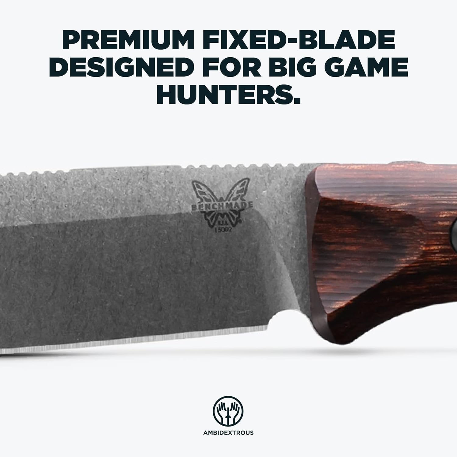 Benchmade - Saddle Mountain 15002 Hunting Knife with Wood Handle (15002)