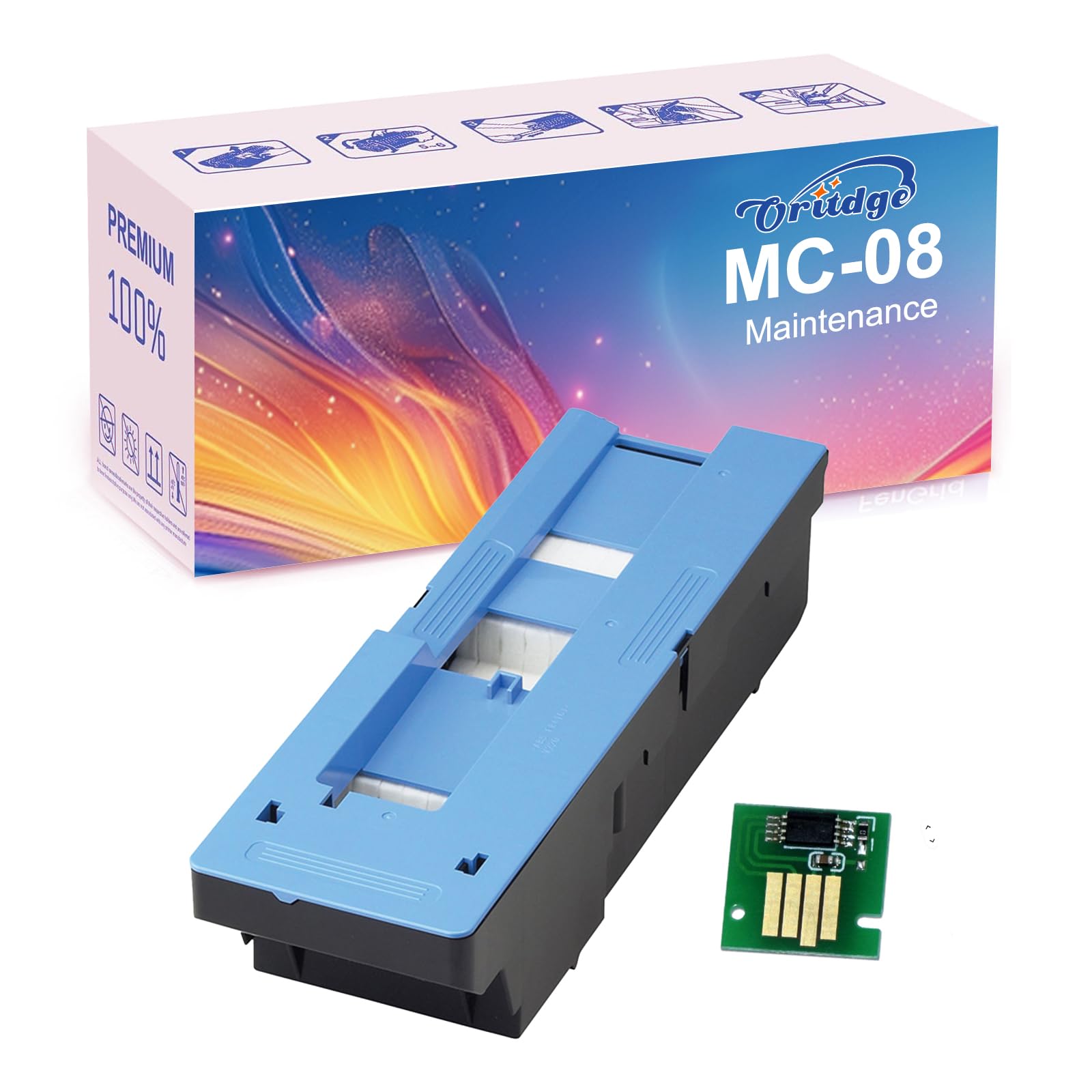 MC8 MC-8 Wartungsbox für Canon MC-08 Maintenance Cartridge, MC08 Wartungspatrone kompatibel für Canon Imageprograf iPF8000 iPF8100 iPF8300S iPF8400 iPF9000 iPF9100 iPF9400