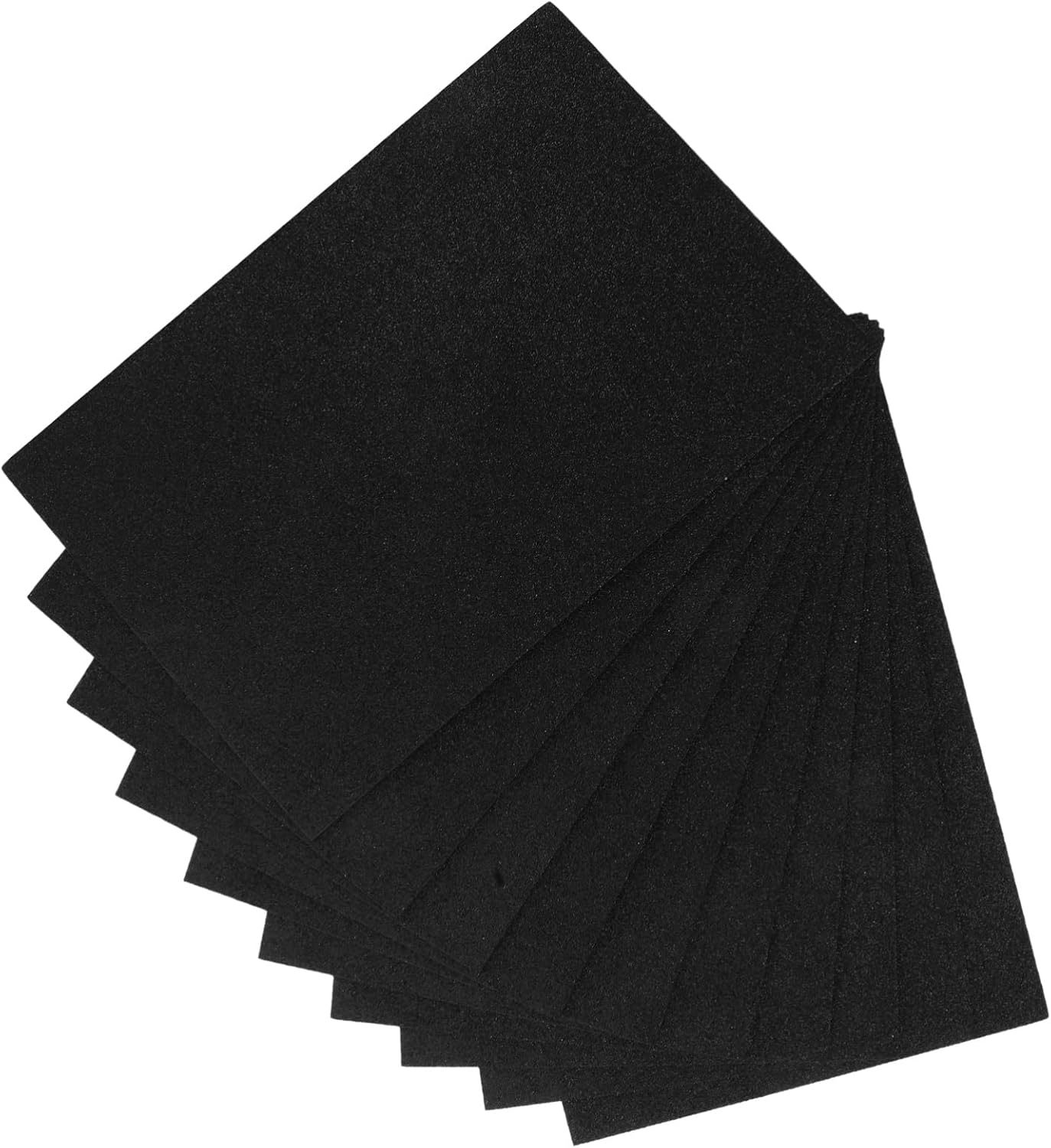 DOITOOL 50pcs Diy Sponge Glitter Sheets Non-adhesive Craft Decorative Craft Paper