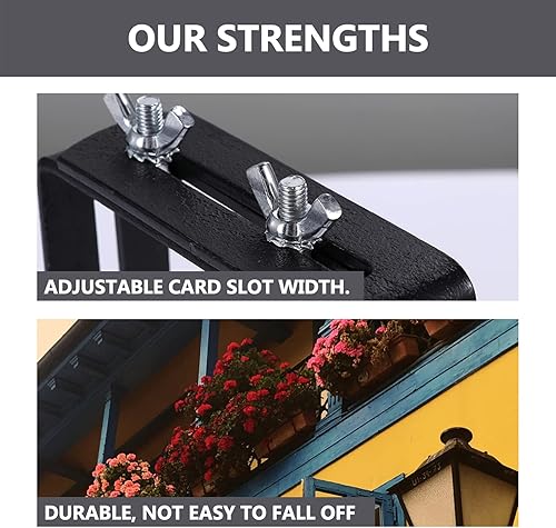 Miniatura 6 de Cabilock 1 par de ganchos de pared para colgar plantas, caja de ventana de flores, soportes para maceta, soporte para caja de flores para montaje de