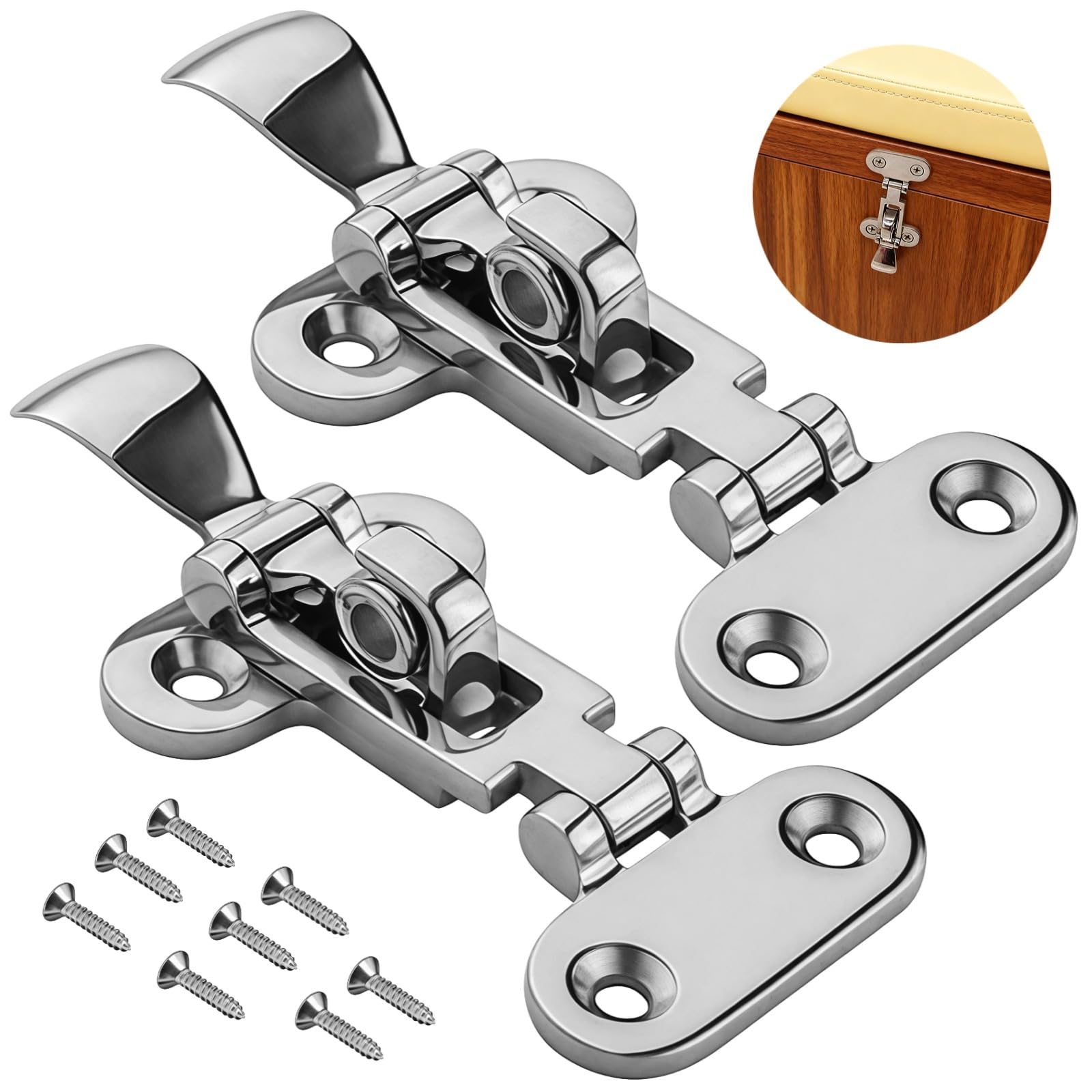 Loquet de porte en acier inoxydable 316 robuste pour bateaux