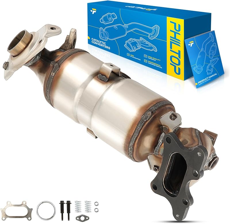 Catalisador dianteiro PHILTOP para Honda Civic 1.8L 2012-2013 – Kit com juntas e acessórios