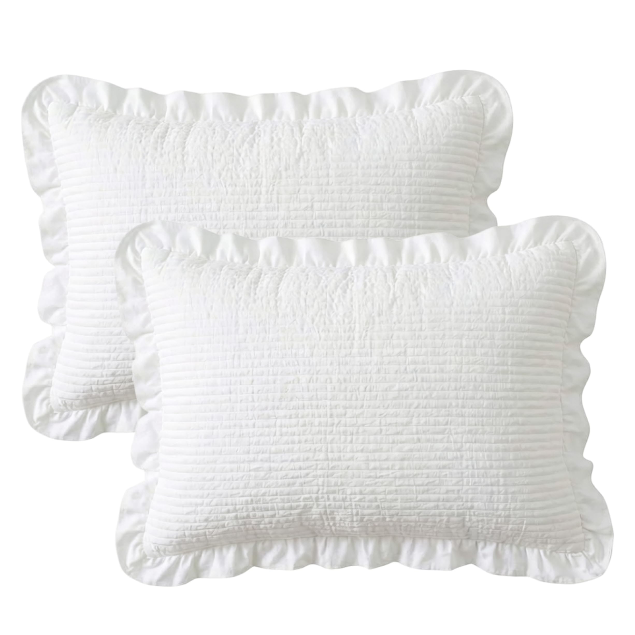 Taies d'oreiller en mousseline de soie douce blanche de qualité supérieure pour lit double