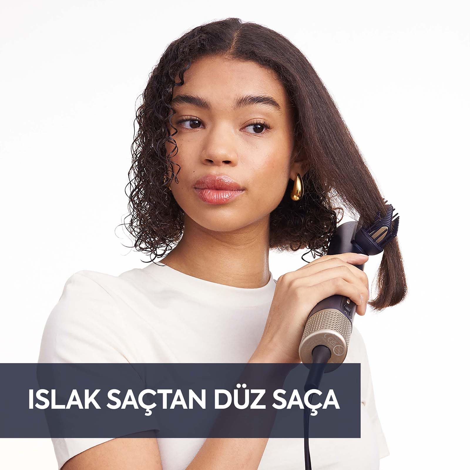 BaByliss Saç Kurutma ve Şekillendirme Seti, Air Wand, 1600W, 2 Başlık, Elektrilklenme Önleyici İyon Teknolojisi, AS6550CE