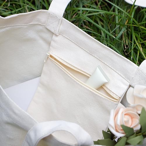 Miniatura 7 de Bolsa de lona con bolsillo interior, estética, reutilizable, bolsa de compras, bolsa de hombro, libro, regalos