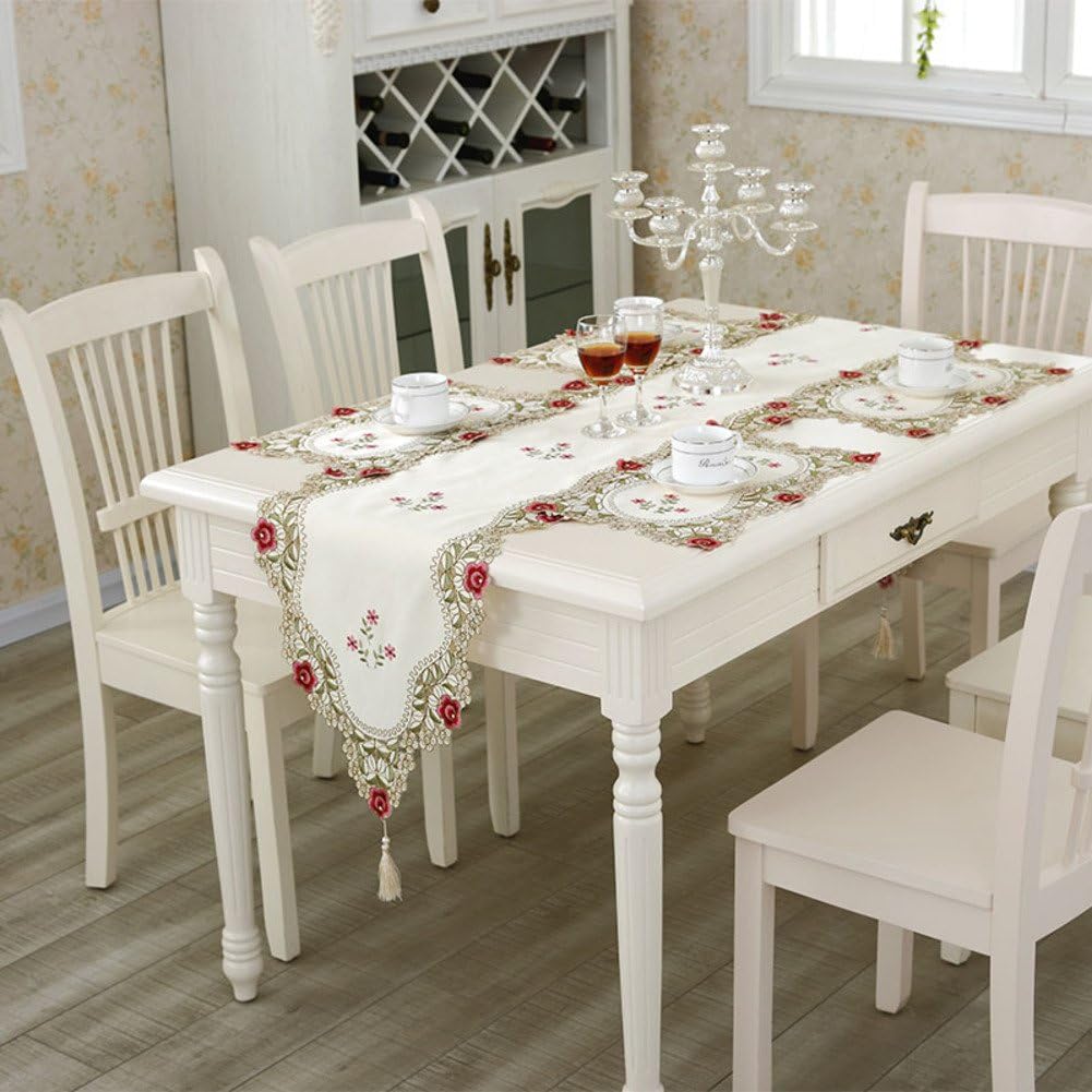 Embellished&embroidered,craft table flag/engrave,embroidered,bed runner-A 30x40cm(12x16inch)