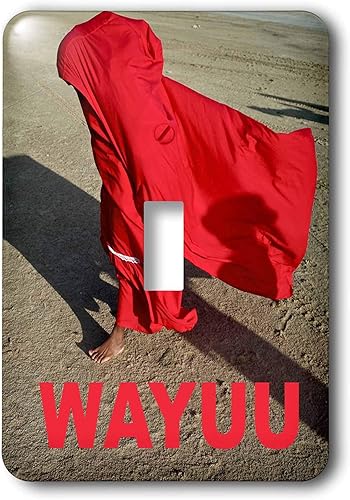3dRose KIKE CALVO Colombia Folklore and Traditions - Red Wayuu Indigenous People - single toggle switch (lsp_299409_1)