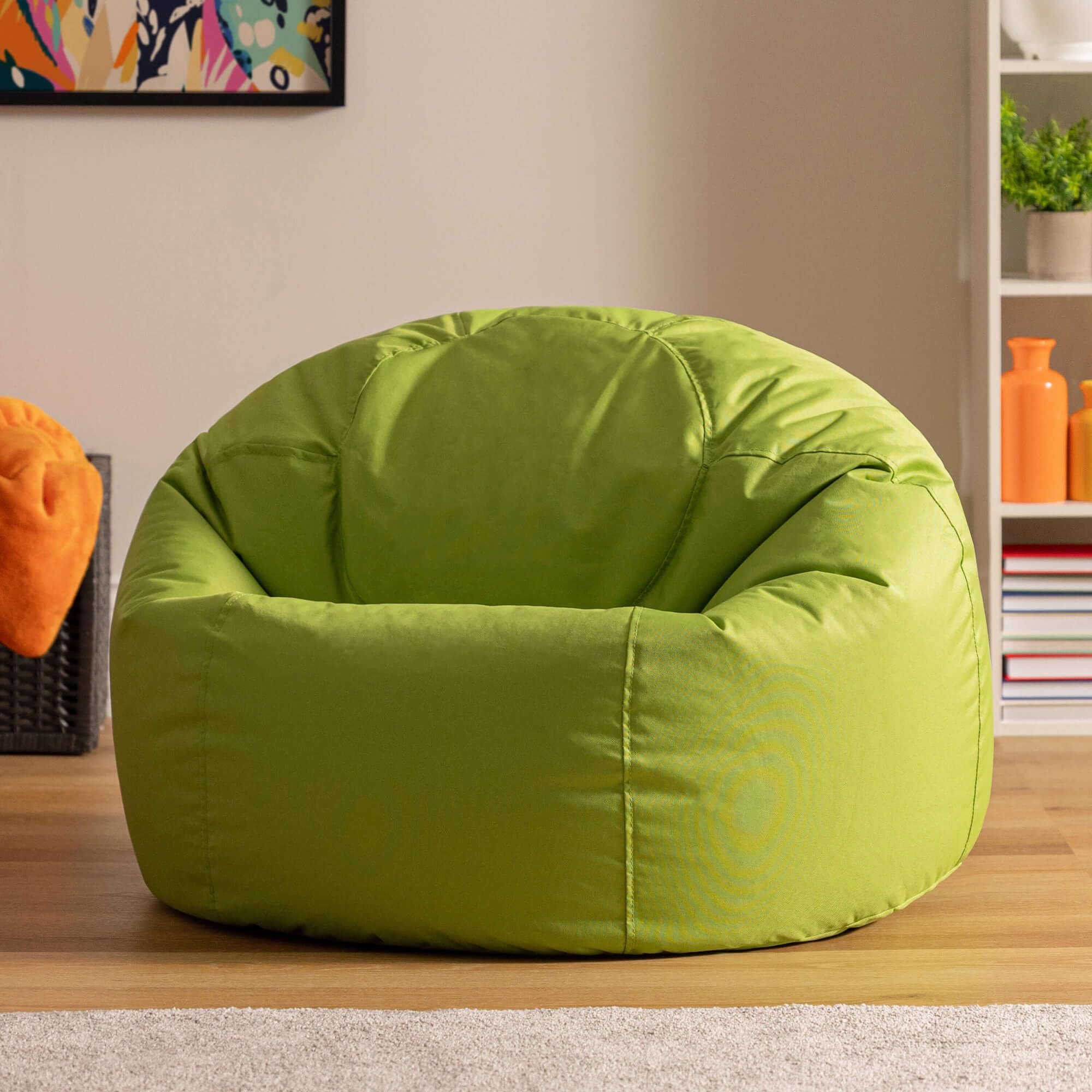 Bean Bag Bazaar Kingston Pouf Gaming, Pouf Poire avec Remplissage, Vert