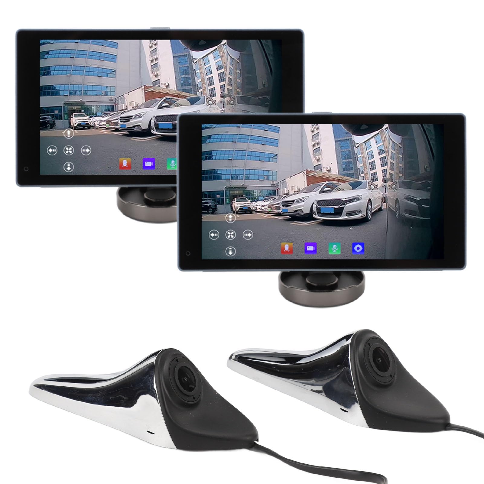 System kamer martwego punktu widzenia z boku, z 15-calowym ekranem dotykowym HD 1920 x 1080P, ostrzeżenie o martwym polu AI, nagrywanie DVR dla bezpieczeństwa pojazdu (SM502AI)