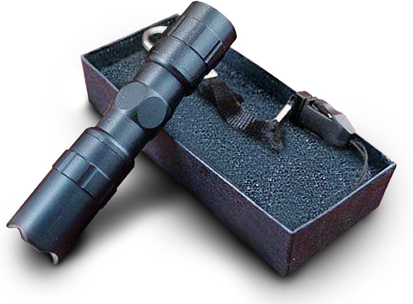 Emergency Tactical Flashlight LED Torch - Best Flashlights, Small, Durable and Waterproof - Ideal EDC Flashlight or LED Flashlight for Camping. Includes a Handsome Foam-lined Gift Box.