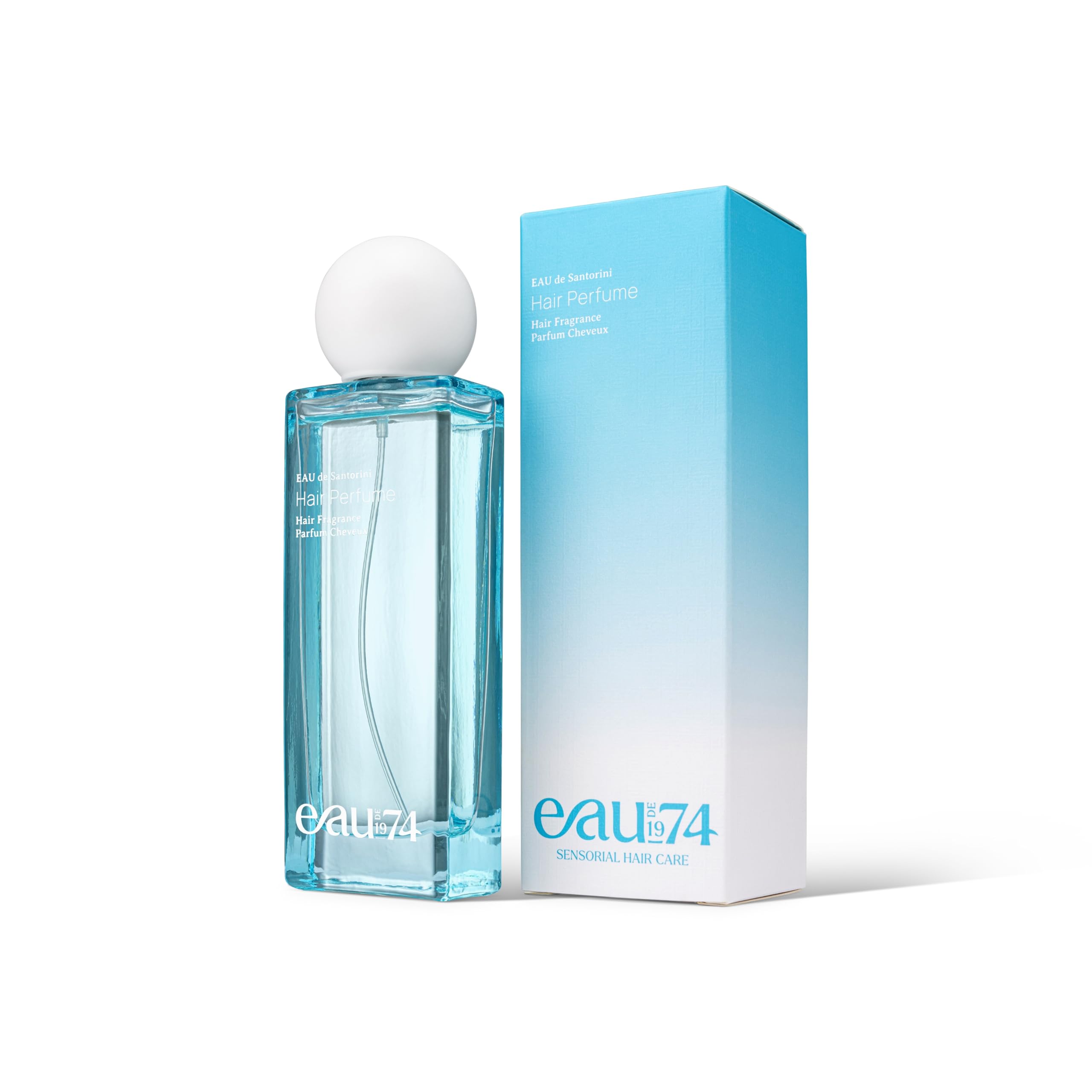 EAU de Santorini Hair Perfume Haarparfum 50 ml | Warmer & pudriger Duft mit Zitrone, Iris & Vanille | Mediterraner Sommerduft