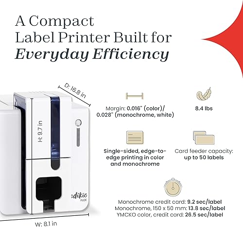 Miniatura 5 de Guest Flex - Paquete de impresión de tarjetas, etiquetas de bufé duraderas, fáciles de limpiar, personalizables, impresión rápida, monocromática, de
