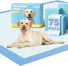 Extra Large Puppy Pads 96 x 71 cm, Pack of 75, Pee Pads for Dogs Potty Training with Leak-Proof Quick-Dry Design, 6-Layer Puppy Training Pads