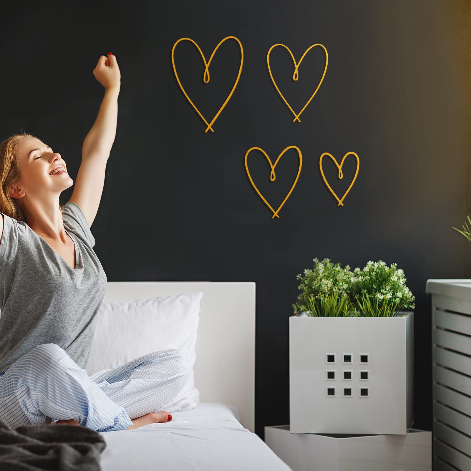 Gold Heart Wall Art