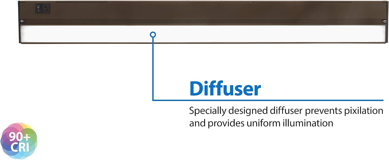 NUC-5 Series 30-inch Oil Rubbed Bronze Selectable LED Under Cabinet Light (NUC530SOB