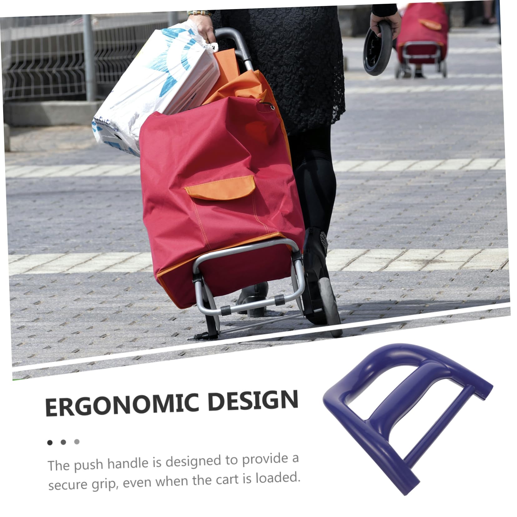 STOBOK 4stücke Campingwagen Griff Ergonomischer Robuster Trolley-handgriff Aus Kunststoff Leicht Installierbar Für Garten Camping Und Einkaufswagen Design