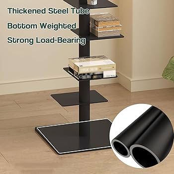 Amazon｜FZYUAN 本棚 スリム 9段 ブックタワー 大容量 収納棚