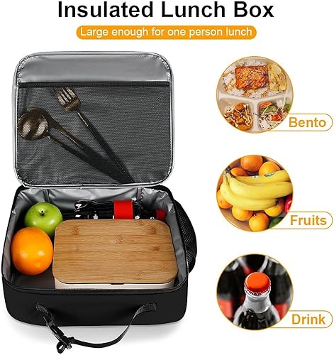 Miniatura 7 de Muishi Lonchera reutilizable con la bandera de Jamaica, bolsa de almuerzo aislada, lonchera para comida y comida, bolsa de mano para mujeres, niños,