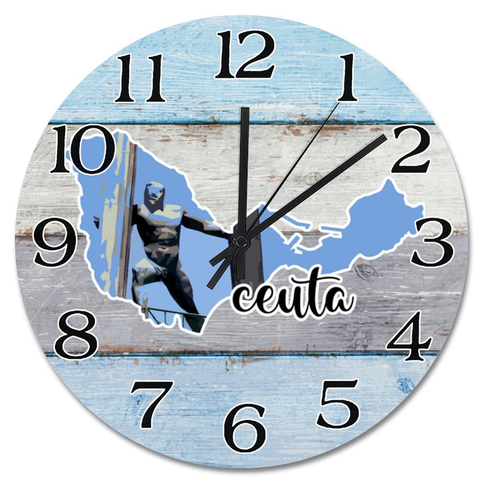 Grande horloge murale silencieuse en bois cadeau idéal pour ami