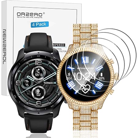 NEWZEROL 4 Stück Glasschutz Displayschutzfolie Kompatibel für Ticwatch Pro  3 GPS/Michael Kors Access Lexington 2 /MKT5078, 2.5D Arc Edges 9H  Displayschutz Anti-Kratzer blasenfrei Glas Schutzfolie: Amazon.de:  Elektronik \u0026 Foto