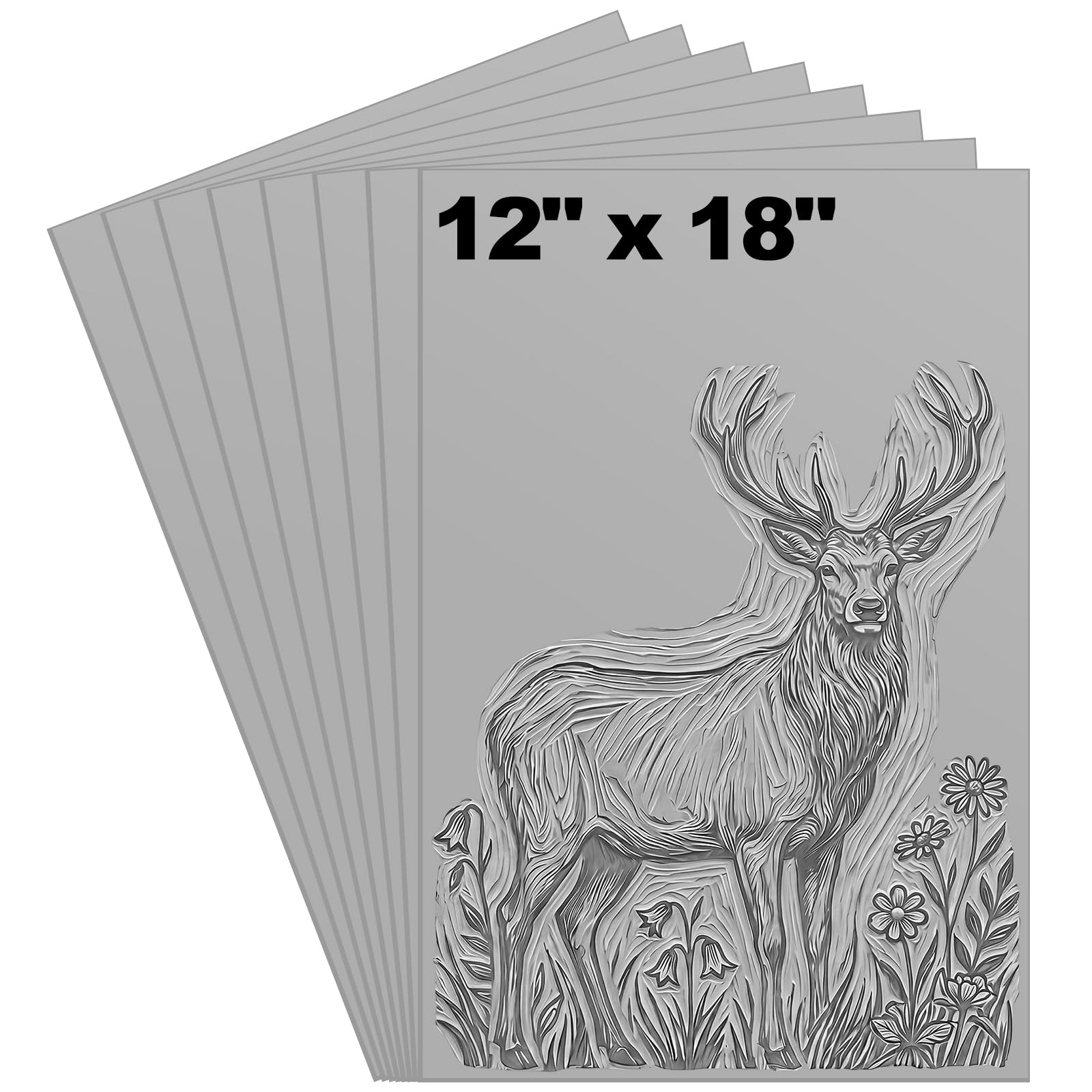 Yeaqee 2 Pcs Linoleum Block 12 x 18 Inch Rubber Linocut Block Linoleum Blocks for Printmaking Linoleum Carving Tools Lino Block for Engraving Art Project-image-26