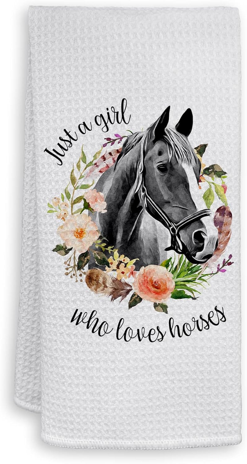 HIWX Just A Girl Who Loves Horses Horse Lover Decorative