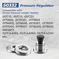 Vista 2 de 50332 Regulador de presión de 3 piezas 5-10-15lb (2.3-4.5-6.8kg) Peso de enlatado para olla a presión Presto Canner 0178107 0178410 0175107 0174510