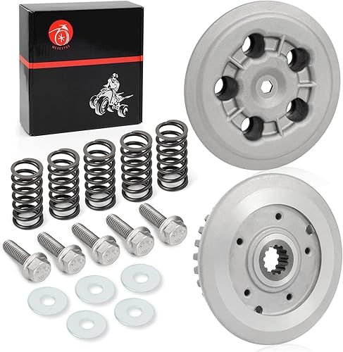 Miniatura 6 de Kit de embrague y buje central interno y placa de presión exterior y junta de resortes resistentes para Yamaha V Star 650 XVS650 1998-2016