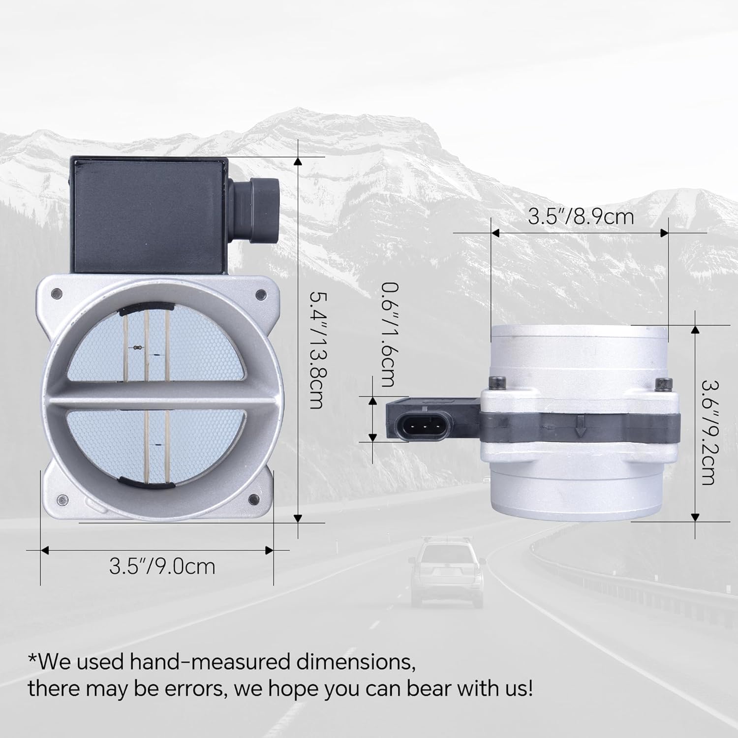 25008219 Mass Air Flow Sensor Compatible with 99-00 Cadillac Escalade/94-00 Corvette/96-99 Chevrolet C1500/96-00 Tahoe/96-99 GMC C1500/96-00 Yukon/93-02 Pontiac Firebird Replace 25008307