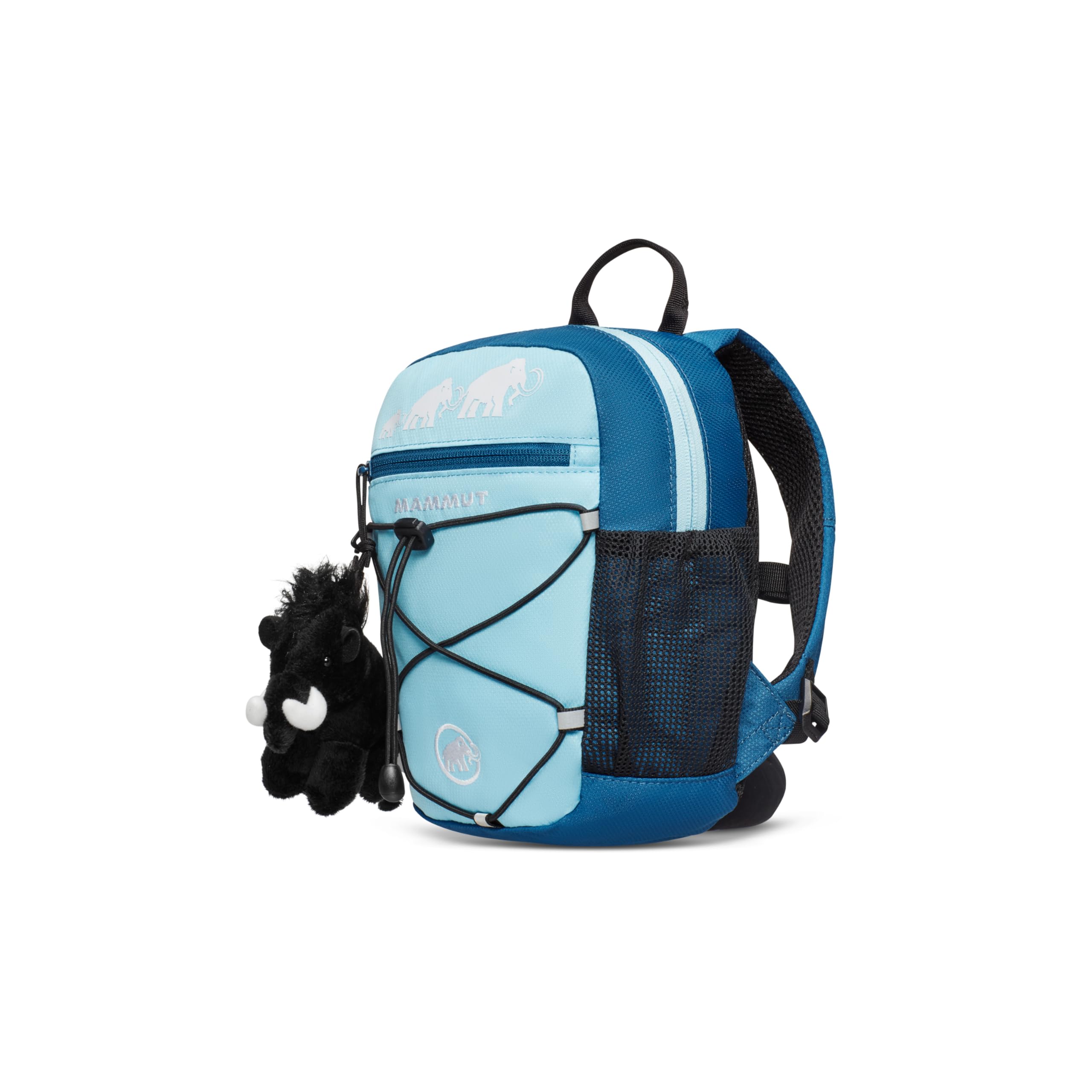 Mammut First Zip 8 – Plecak Dziecięcy Turystyczny dla Dziewczynek Chłopców 2-9 Lat | Pluszowy Towarzysz | 8 L, Cool Blue-deep Ice