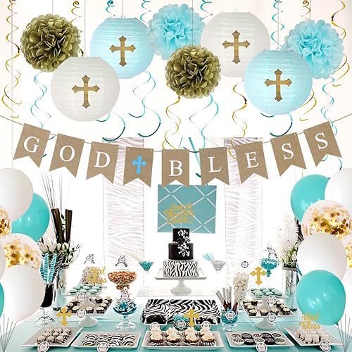 Miniatura 7 de Decoraciones de bautismo para niños decoraciones de primera comunión decoración de bautizo suministros de fiesta de primera comunión suministros de