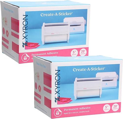 Compra a granel Cartucho de recarga Xyron 500 de 5 pulgadas de ancho x 20 pies de largo permanente AT150518 (paquete de 2)