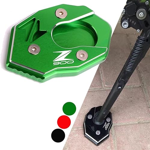 Miniatura 2 de CNC aluminio for Kawasaki Z900 Z650 Z800 2010-2022 Z1000 Z1000R 2010-2019 Motorcycle Kickstand Plate Extension Pad Side Stand Enlarge (Color  Black