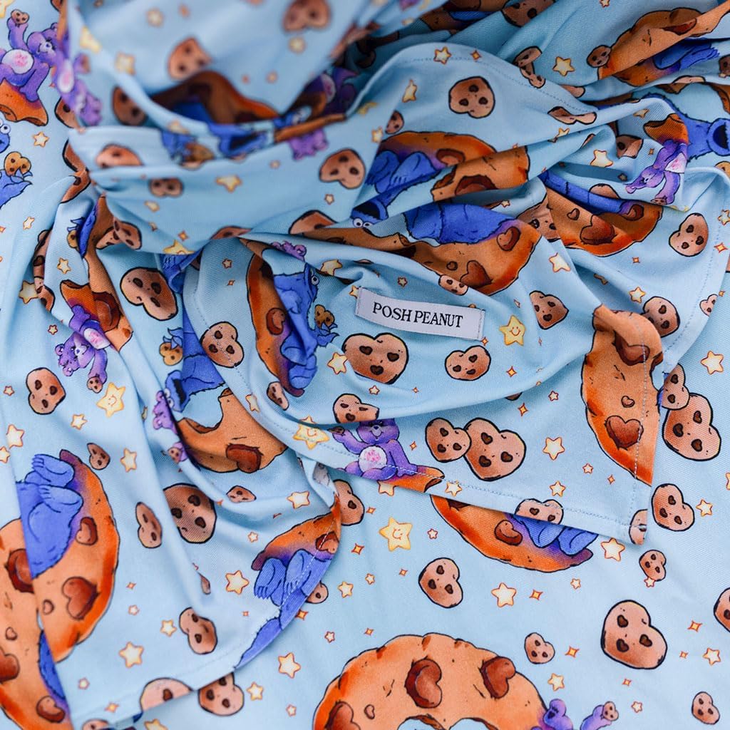 Posh Peanut Share Bear and Cookie Monster - Swaddle and Beanie Set - One Size